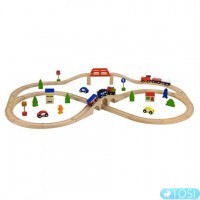 Деревянная железная дорога Viga Toys 56304